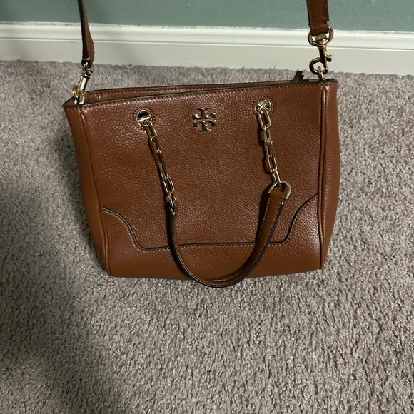 Tory Burch Brown Leather Tote Bag - Picture 6 of 7